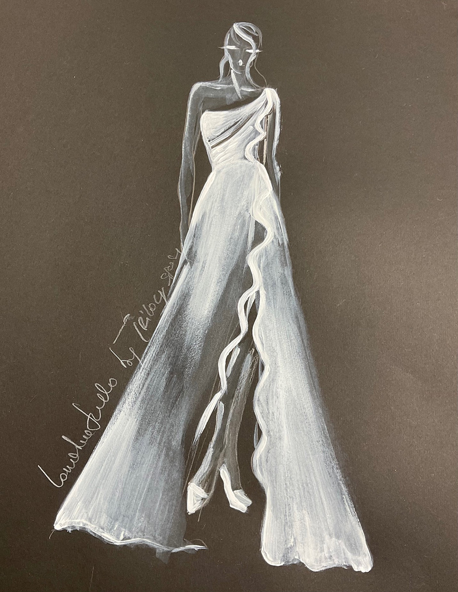 atelier Trilogy Sposa BRIDAL COUTURE-abito da sposa su misura-Altamura Bari Puglia-disegno abito Jasmine