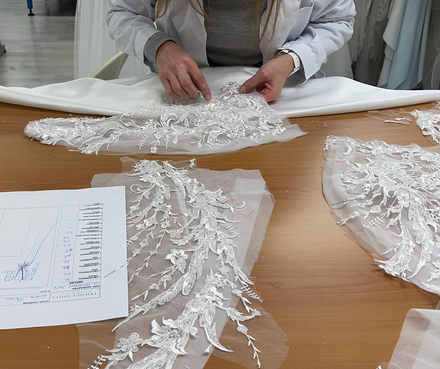 atelier Trilogy Sposa BRIDAL COUTURE-abito da sposa su misura-Altamura Bari Puglia-foto pizzo corpino